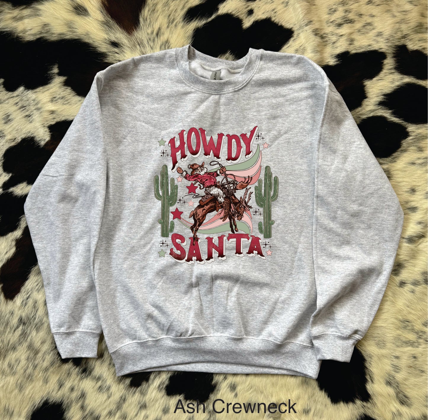 Howdy Santa Christmas Crewneck